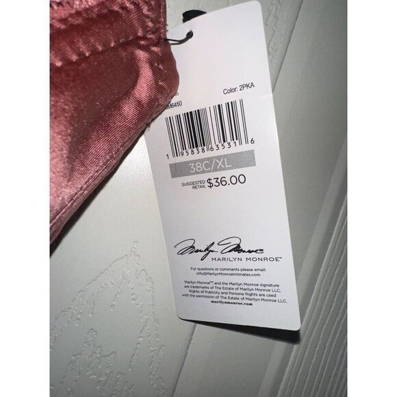 NWT Marilyn Monroe Longline Bra With Charm Size 38C - Picture 7 of 13